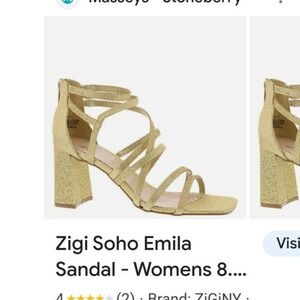 Zigi soho stiletto gold glitter size‎ 8